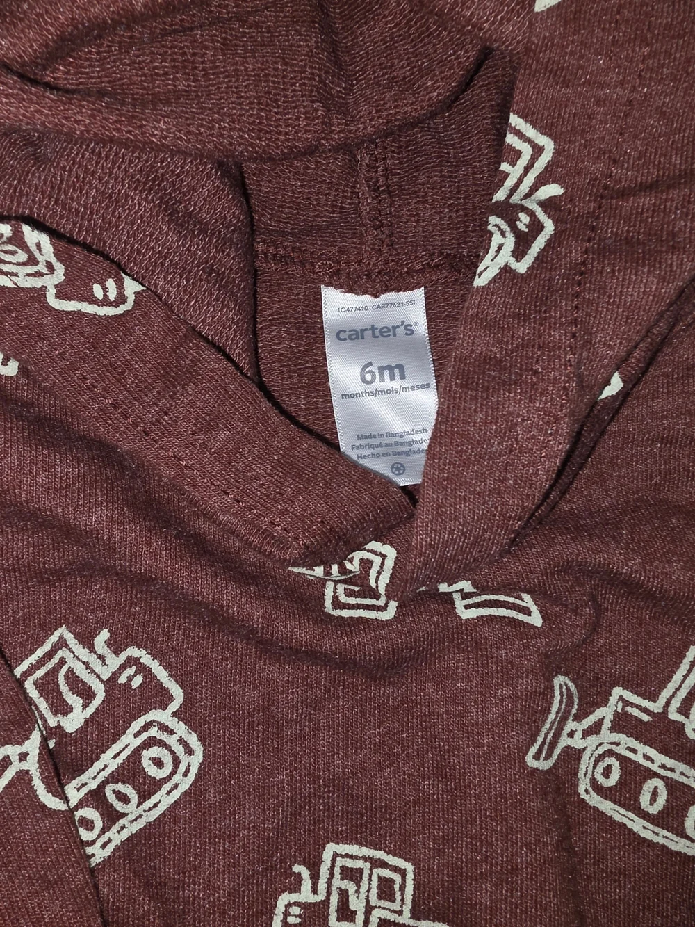 Carter's Brown Robot Print Hoodie & Jogger Set
